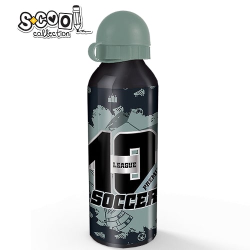 Flašica za vodu aluminijumska 500ml Soccer NS29065 SC1336 bubalica dečije flašice za vodu od aluminijuma