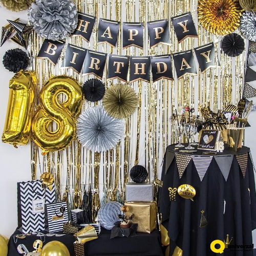 Balon od folije broj 18 srebrna boja