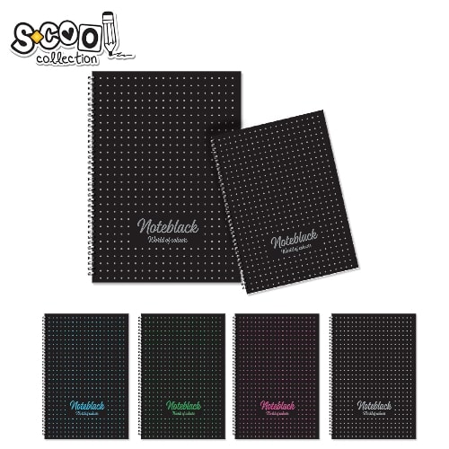 Sveska A4 meki povez sitna kocka 80l spirala premium S-Cool NS28664 SC1292 bubalica sveska A4 sa spiralom
