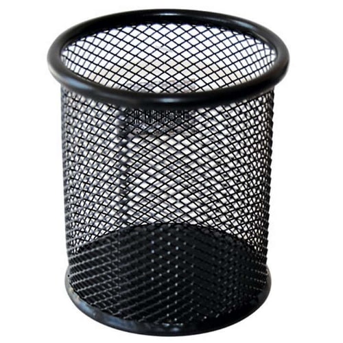 Čaša za olovke mreža crna 10x9cm 61874 bubalica žičana čaša za olovke crna