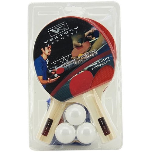 komplet 2 reketa za stoni tenis i loptice