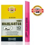 Tekst marker roze signir Koh i Noor