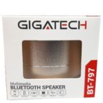 Bluetooth zvučnik zlatni 6.8×4.7cm Gigatech BT-797 USB FM radio micro SD 2 bubalica
