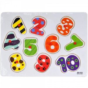 Drevene puzzle sa brojevima edukativna igra za malu decu