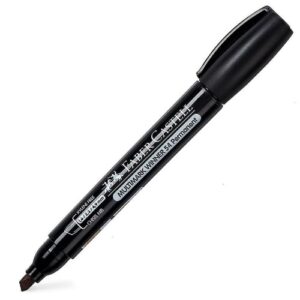 Marker kosi vrh permanentni crni Faber Castell