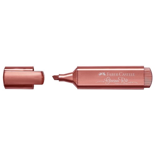Signir Faber Castell metalic red textliner 46