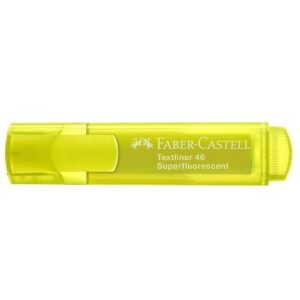Faber Castell flomaster textliner 46 žuta fluorescentna 154607 - Slika 2