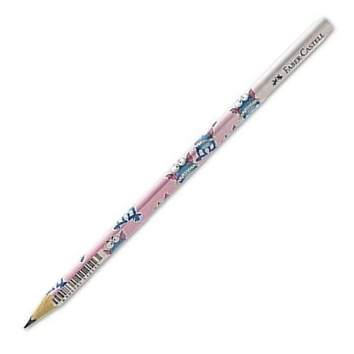 Faber Castell grafitna olovka Monster triangular roze