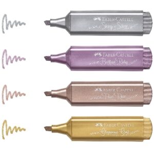 Faber Castell textliner 46 4 kom metalik boje 154623 - Slika 3
