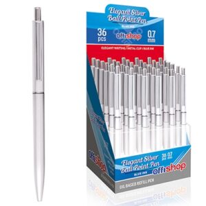 Hemijska olovka srebrna niklovana gel