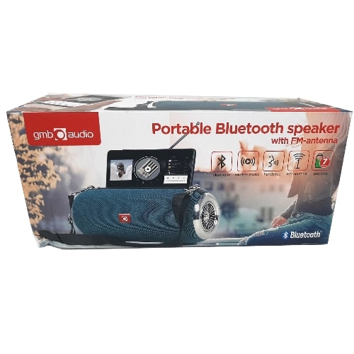Zvučnik bluetooth prenosni plav Gembird SPK-BT-17-G handsfree 2x5W, FM USB SD AUX