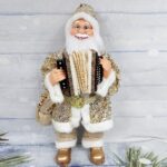 Deda Mraz muzički zlatan sa harmonikom 60cm 71950 bubalica