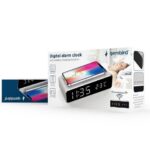 Digitalni sat sa alarmom bežično punjenje mobilnih telefona Gembird DAC-WPC-01-S silver 3 bubalica