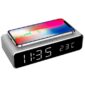 Digitalni sat sa alarmom i bežičnim punjenjem mobilnih telefona Gembird DAC-WPC-01