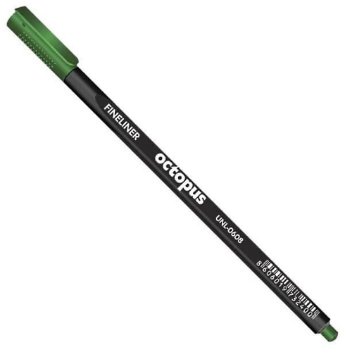 Fineliner-0.4mm-tamno-zeleni-Octopus-UNL-0608-86128-bubalica