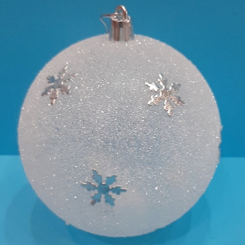 Novogodišnji svetleći ukras za jelku PVC 11cm 9230-756 004978 bubalica NOvogodišnja kugla za jelku svetleća 9230-756