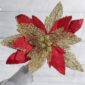 Božični cvet zlatno crveni 30cm