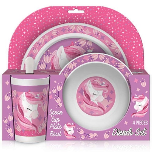 Set za jelo dečiji Unicorn SC1600 NS30145 bubalica Dečiji komplet za jelo Unicorn SC1600