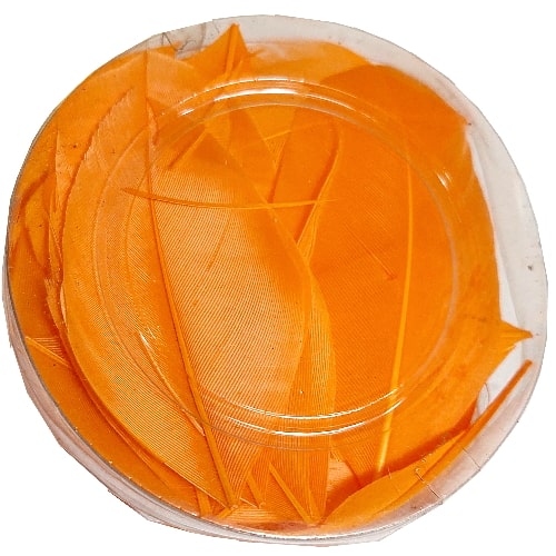 Uskršnje perje oranž 8cm 890367 bubalica Ukrasno perje Uskršnje narandžasto 8cm