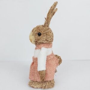 Uskršnji zeka figura od slame 27x16cm