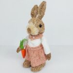 Uskršnji zeka figura od slame 27x16cm