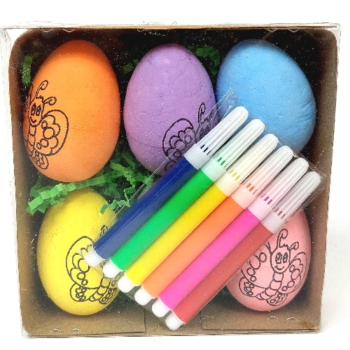 Set za bojenje uskršnjih jaja pastel 6cm 6kom Humble 732201