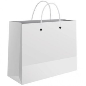 Kesa ukrasna bela plastificirana sjajna 24x39x9cm