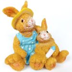 Uskršnja figura zečići i bebe zečićii od polirezina 12cm CQ530 007474 4 bubalica