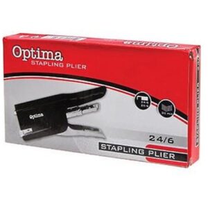 Heftalica metalna 24-6 crna Optima 22119 bubalica