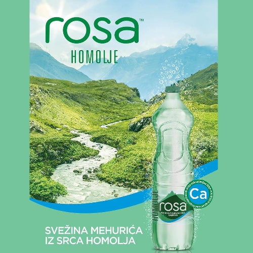 Rosa gazirana voda 0.5l Coca Cola bubalica