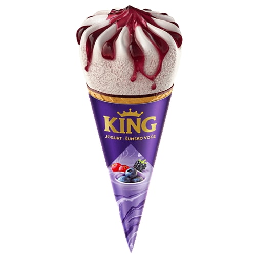 Sladoled King jogurt i šumsko voće 167ml kornet Frikom bubalica Sladoled-King-jogurt-i-sumsko-voce-167ml-kornet-Frikom-bubalica