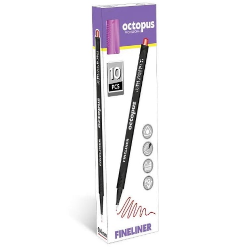 Liner-0.4mm-pastel-pink-Fineliner-Octopus-UNL-0640-bubalica