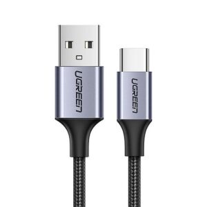 Kabl-za-mobilni-tip-C-2m-USB-A-2.0-na-USB-aluminijum-crni-Ugreen-US288-bubalica