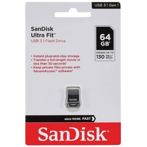 Fleš USB 64GB SanDisk Ultra Fit 3.1 SDCZ430-064G-G46 4 bubalica