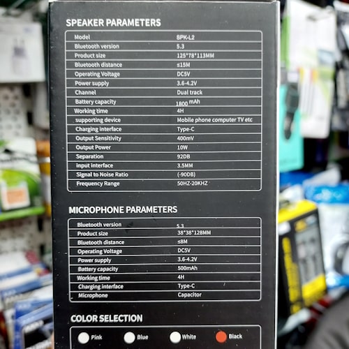 Zvucnik-karaoke-sa-bezicnim-mikrofonom-FM-radio-Bluetooth-500mAh-SPK-L2-10W-2-bubalica