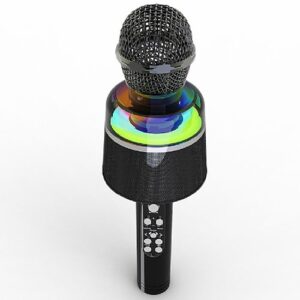 Karaoke-mikrofon-bezicni-sa-zvucnikom-3W-LED-crni-MICBT-01-BK-13684