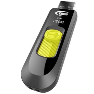 Fles-drajv-32GB-USB-2.0-zuto-crni-Teamgroup-C141-TC14132GY01-2-bubalica
