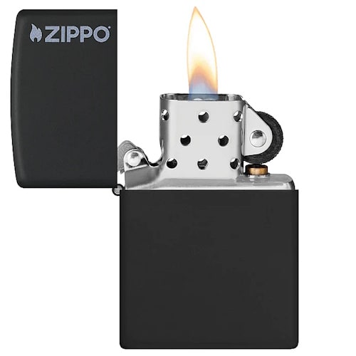 Zippo-upaljac-Black-Matte-Zippo-logo-218ZL-2-bubalica-uzice-petar-pan