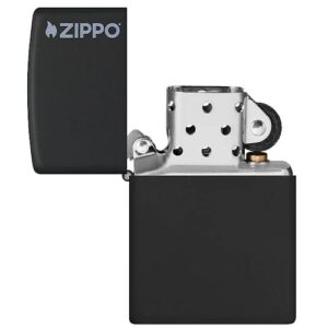 Zippo-upaljac-Black-Matte-Zippo-logo-218ZL-2-bubalica-uzice-petar-pan