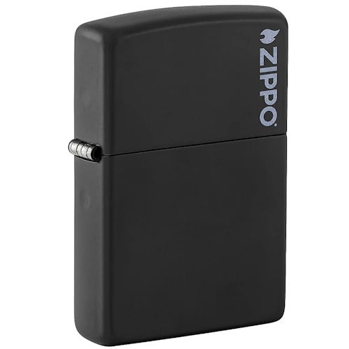 Zippo-upaljac-Black-Matte-Zippo-logo-218ZL-2-bubalica-uzice-petar-pan