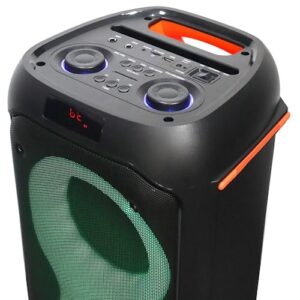 Zvucnik-za-karaoke-bluetooth-Microlab-PT602W-160W-2-bezicna-mikrofona-crni-LED-USB-2-bubalica-petar-pan-uzice