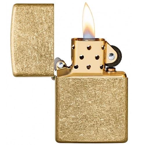 Zippo-upaljac-Regular-Tumbled-Brass-zlatni-49477-bubalica.rs-petar-pan-uzice