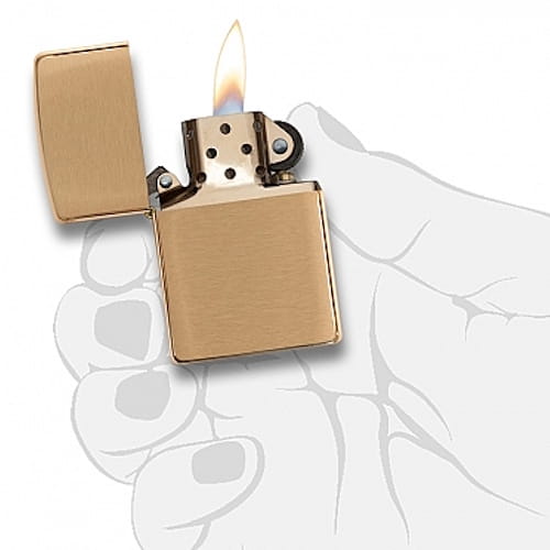 Zippo-upaljac-Solid-Brass-bruseni-zlatni-204B-bubalica.rs-petar-pan-uzice
