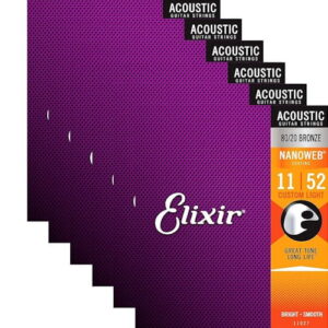Zice-za-akusticnu-gitaru-Elixir-11-52-Custom-Light-80-20-Bronze-Nanoweb-11027-bubalica.rs-petar-pan-uzice