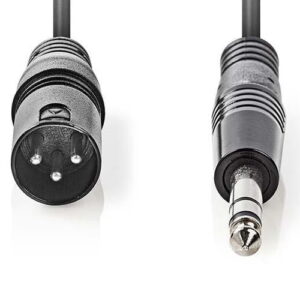 Kabl-Balanced-muski-6.35mm-na-XLR-3-pina-muski-5m-siv-niklovan-Nedis-COTH15100GY50-1218-bubalica.rs-petar-pan-uzice