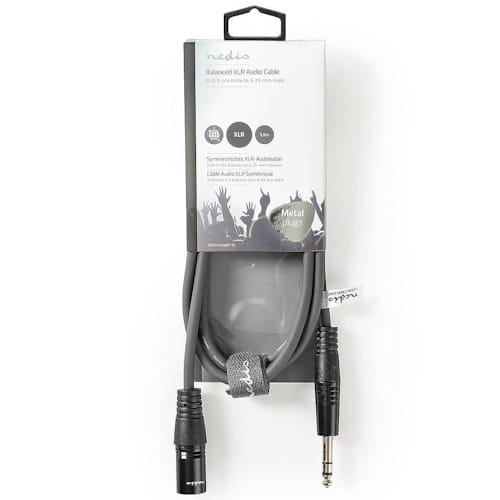Kabl-Balanced-muski-6.35mm-na-XLR-3-pina-muski-5m-siv-niklovan-Nedis-COTH15100GY50-1218-bubalica.rs-petar-pan-uzice